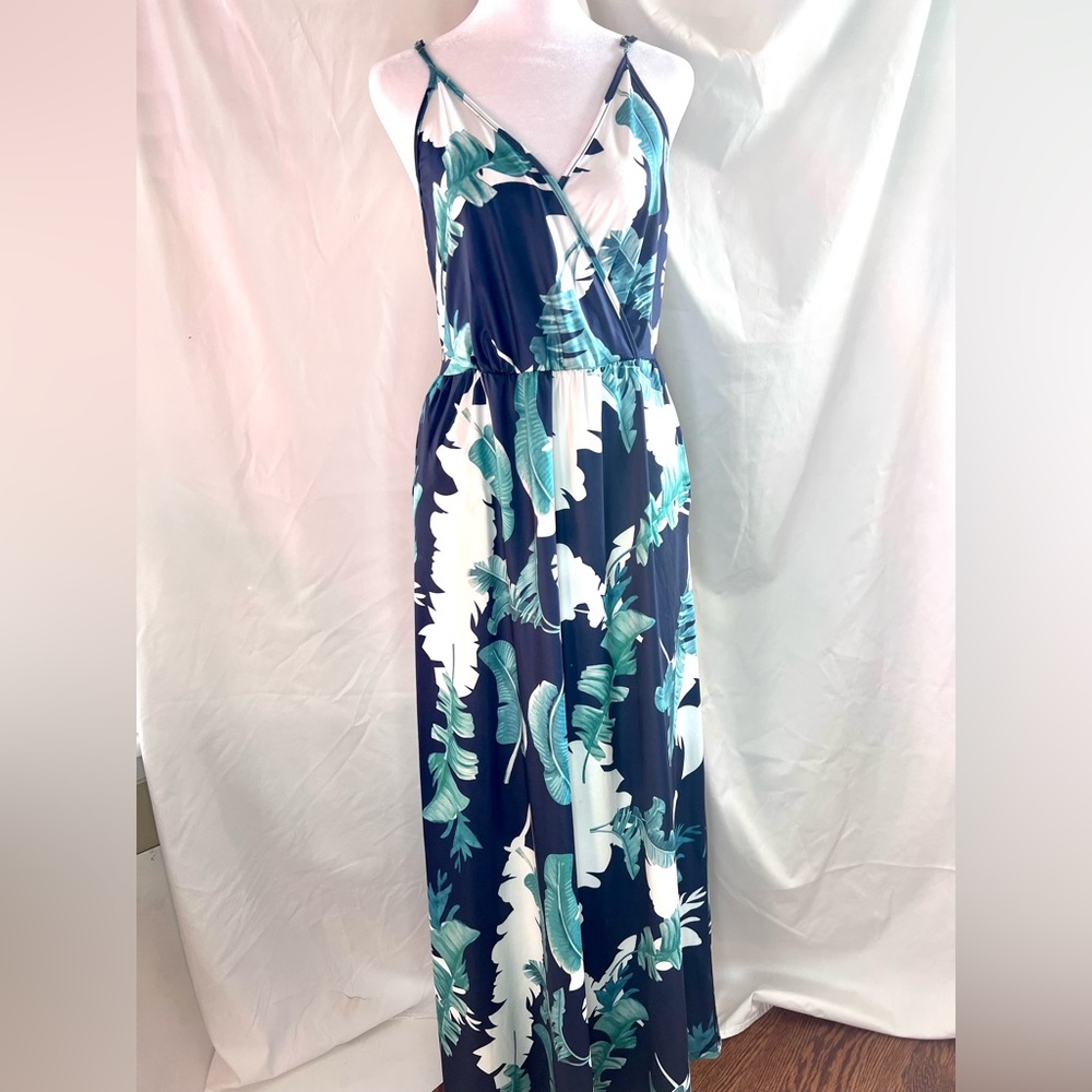 Ouges Womens Summer V-Neck Floral Adjustable Spag… - image 7